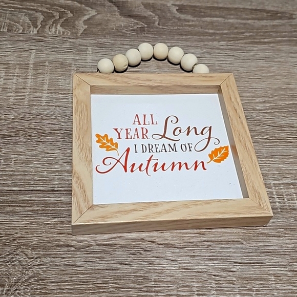 Other - Hanging Art All Year Long I Dream of Autumn Beaded 6x6